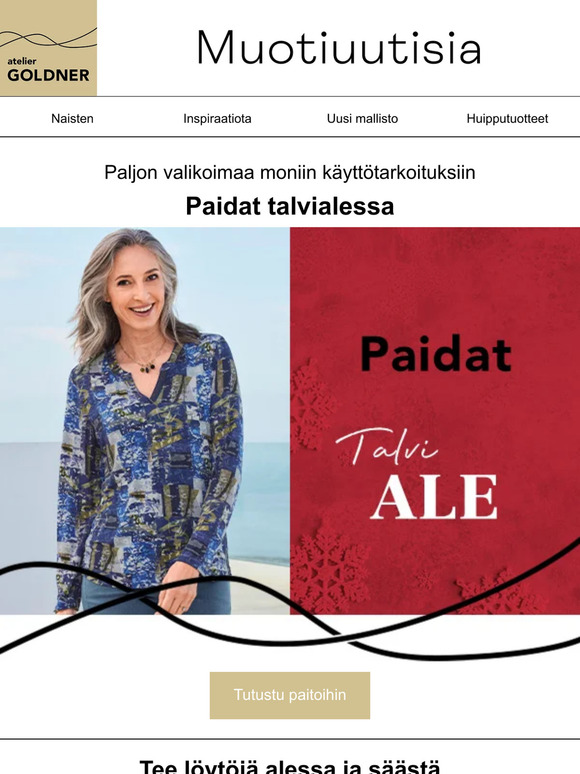 Paidat ja puserot talvialessa