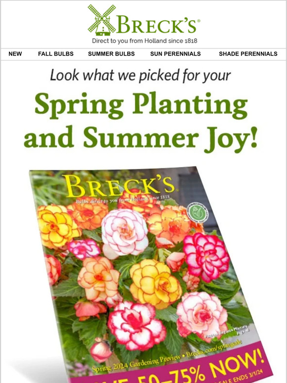 Breck's The Latest Breck's Spring Catalogue Is Coming! Milled