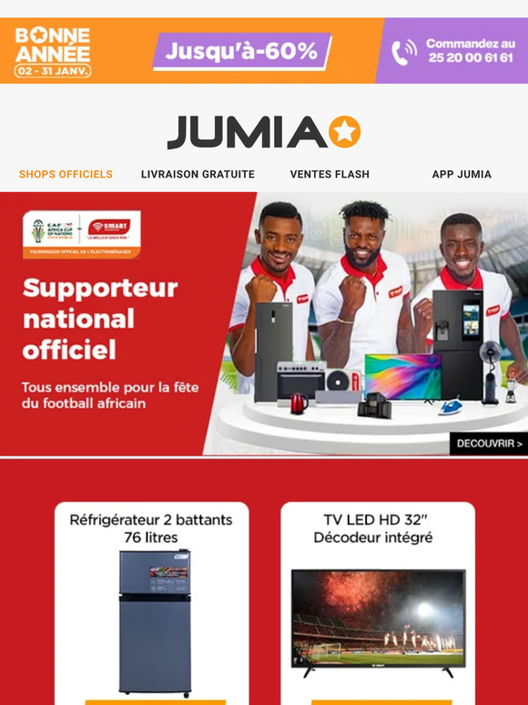 jumia ivory coast 🚨📢49 900F CFA la TV 32" 🖥️de Smart technology pour