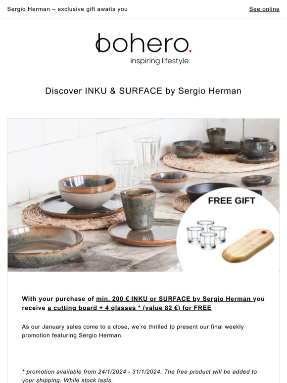 Sergio Herman – exclusive gift awaits you
