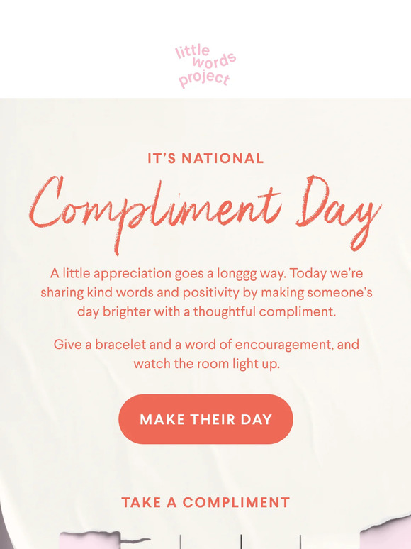 Little Words Project: But first, compliments | Milled