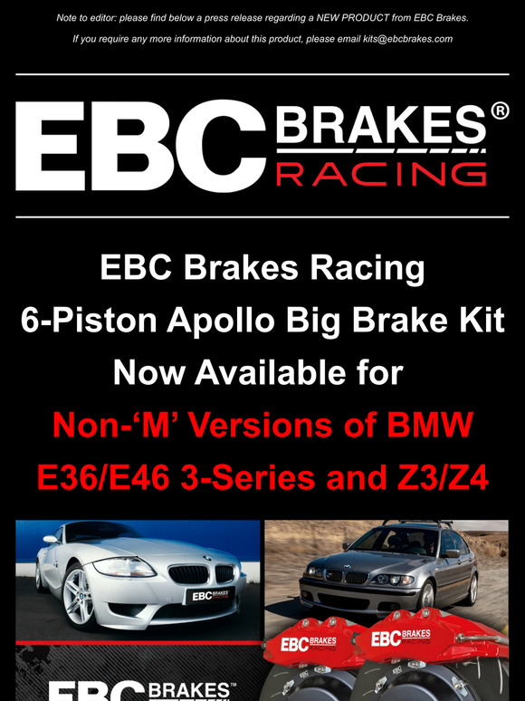 New 6-Piston Big Brake Kit for Non-'M' Version of BMW E36/46 3-Series and Z3/Z4