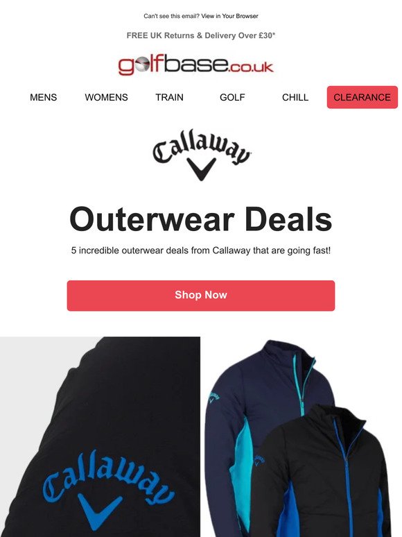New Outerwear Callaway Deals: Going Fast...