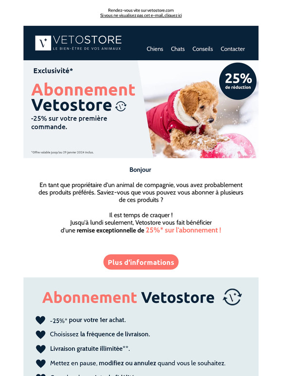 Cette semaine seulement : -25% sur votre 1er abonnement !