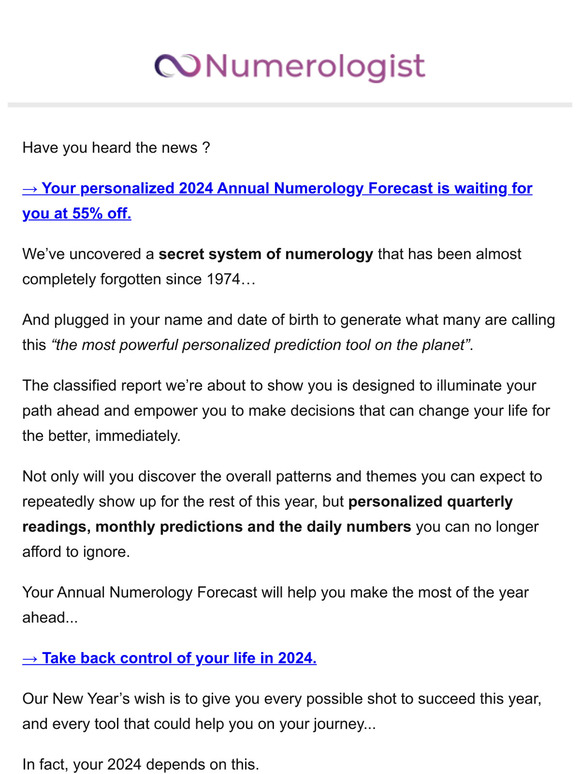 Predictions for year ahead