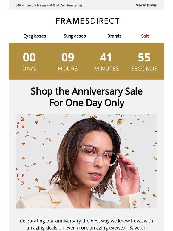 Don’t Miss Our One Day Anniversary Sale
