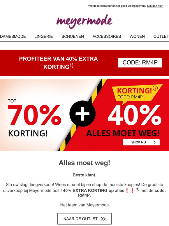 ⏳ Mis het niet! 40% korting op ALLES❗ Grote leegverkooop ❗