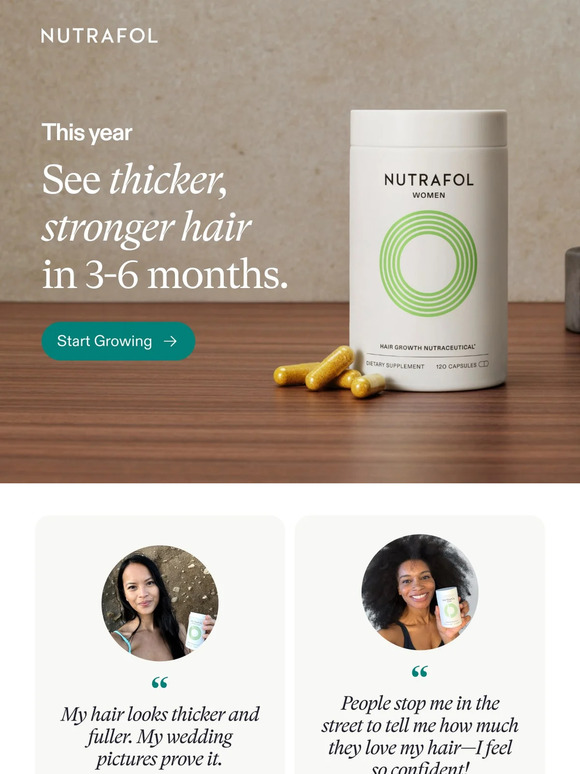 Nutrafol Email Newsletters Shop Sales, Discounts, and Coupon Codes