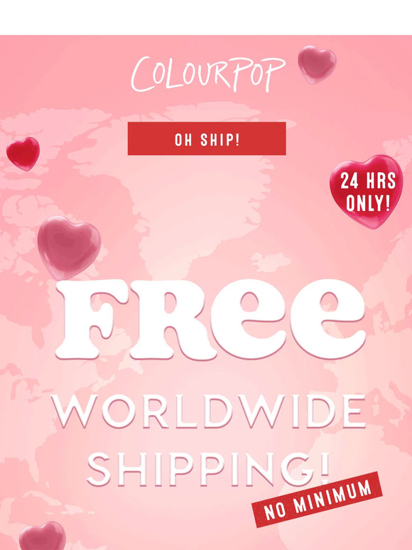 ColourPop FREE worldwide shipping 24 HRS only! ️ Milled