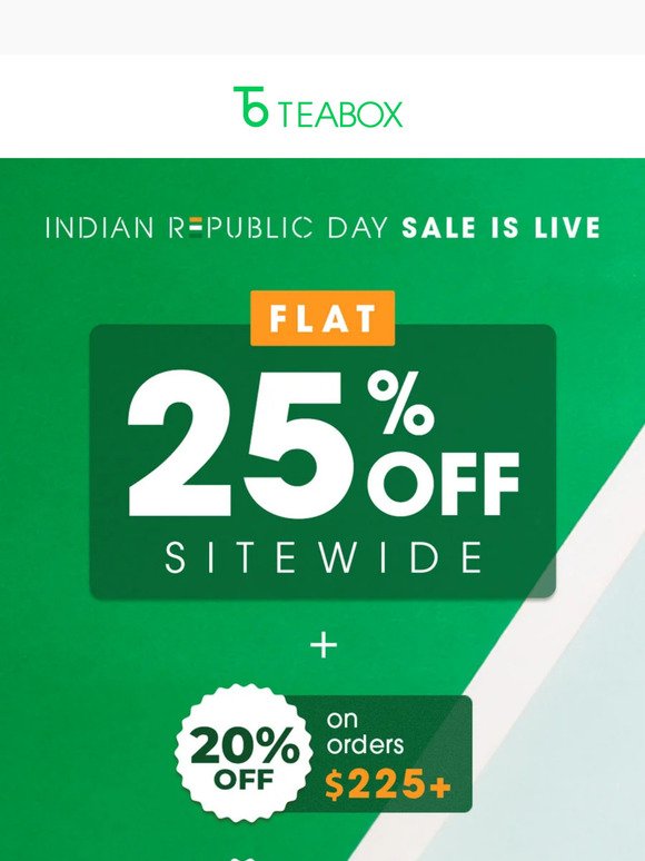 FLAT 25% OFF - 🇮🇳 Republic Day Sale 🇮🇳 LIVE