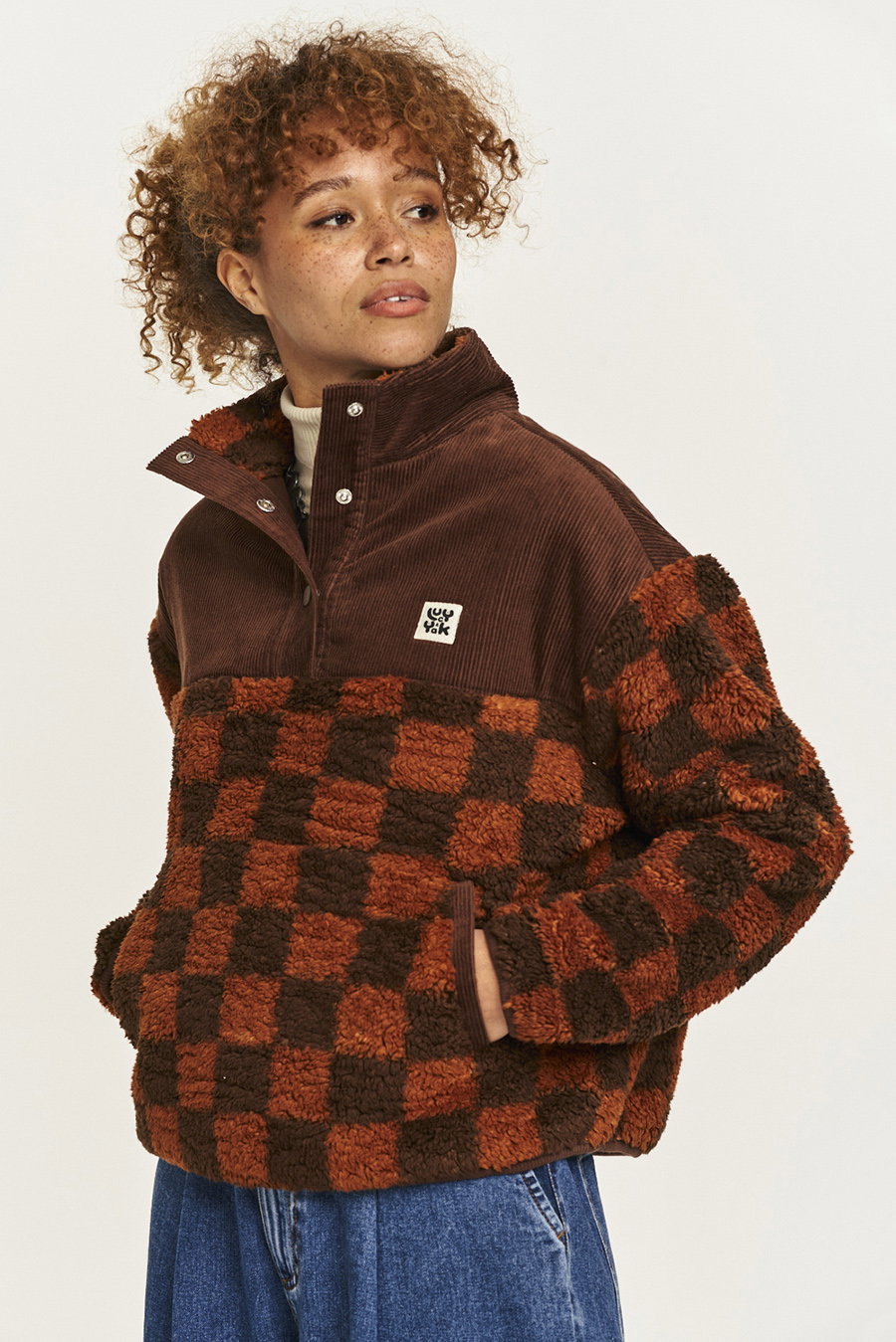 Malone Fleece Jacket: RECYCLED BOTTLES & CORDUROY - Terry