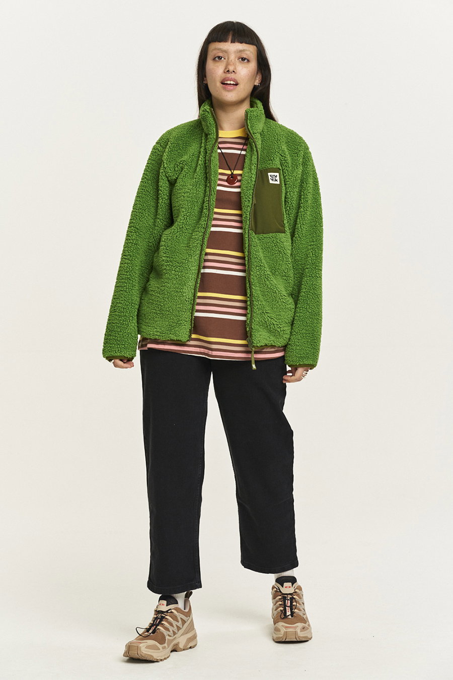 Harper Fleece Jacket: RECYCLED BOTTLES - Zest Green