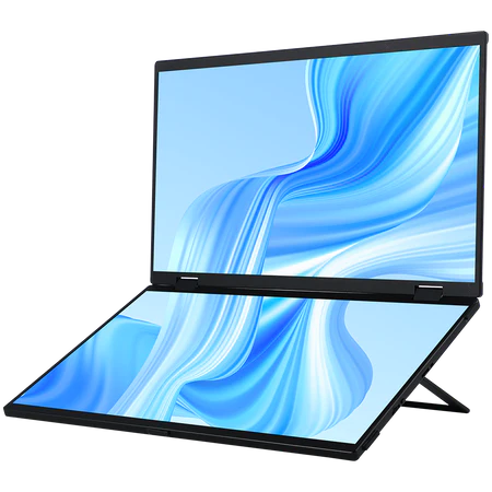 UStation Δ / Delta - Folding Monitor Dual Portable Display Bult-in Stand VESA