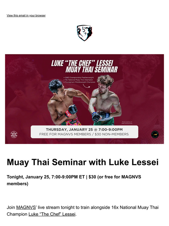 Live Stream: Luke Lessei Muay Thai Seminar