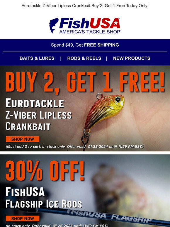FishUSA.com: Pre-Black Friday - Buy 1, Get 1 FREE Storm Lures