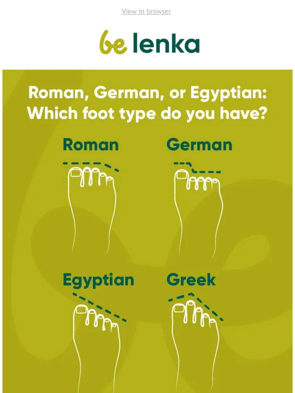 Be Lenka: 🦶 Roman, German, or Egyptian? What is your foot type? and why ...