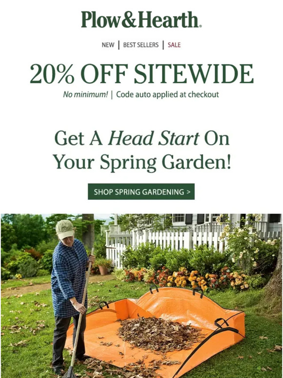 Plow & Hearth Think spring! Get a head start on gardening 🌻 Milled