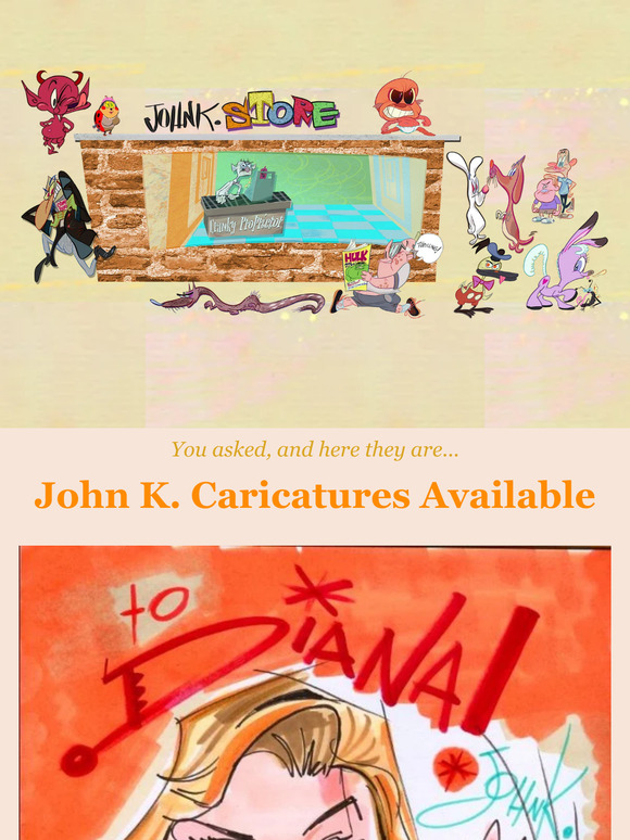 John K. Caricature Commissions Now Available!