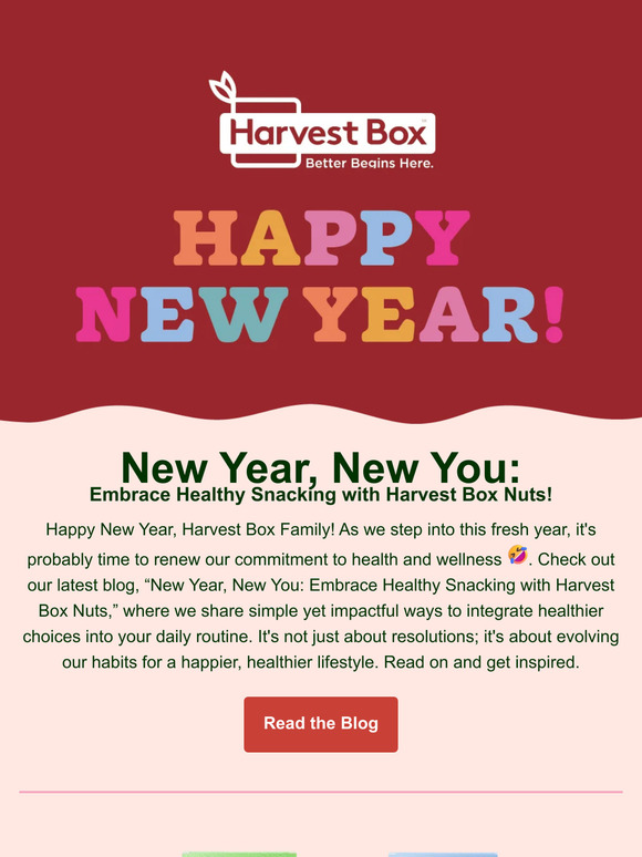 Start Your New Year Right with Harvest Box!