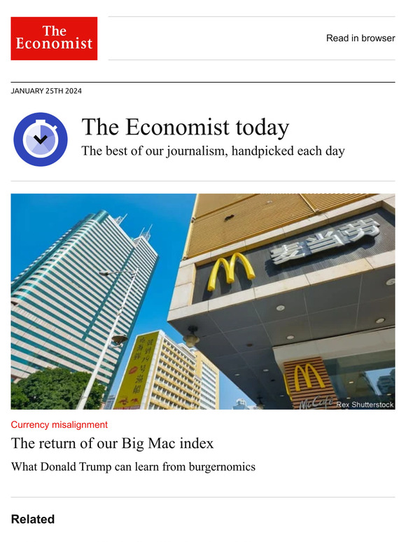 The Economist Dk: 🍔 Our Big Mac index returns | Milled