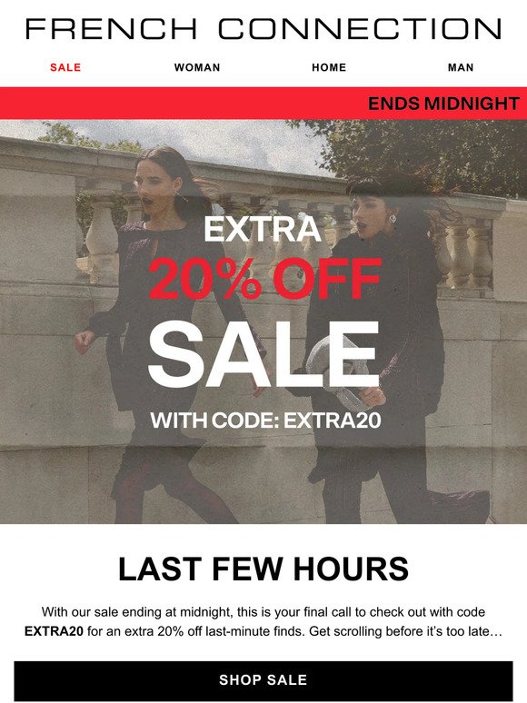 SALE ENDS MIDNIGHT | Use code EXTRA20 now ⏳