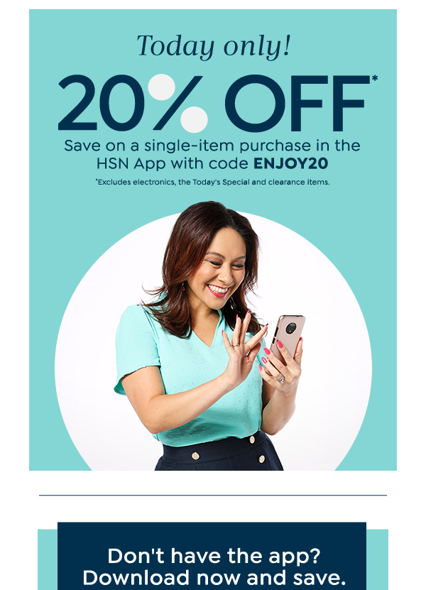 HSN SURPRISE! 🎉 Enjoy 20 Off in the HSN App Milled