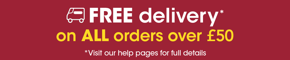 FREE standard delivery when you spend £50 or more
