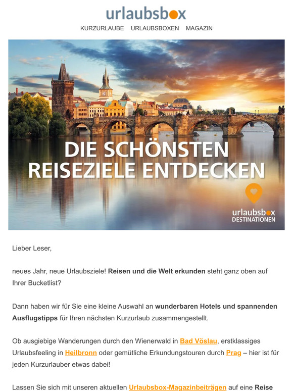 Die schönsten Reiseziele für den nächsten Kurzurlaub 😊