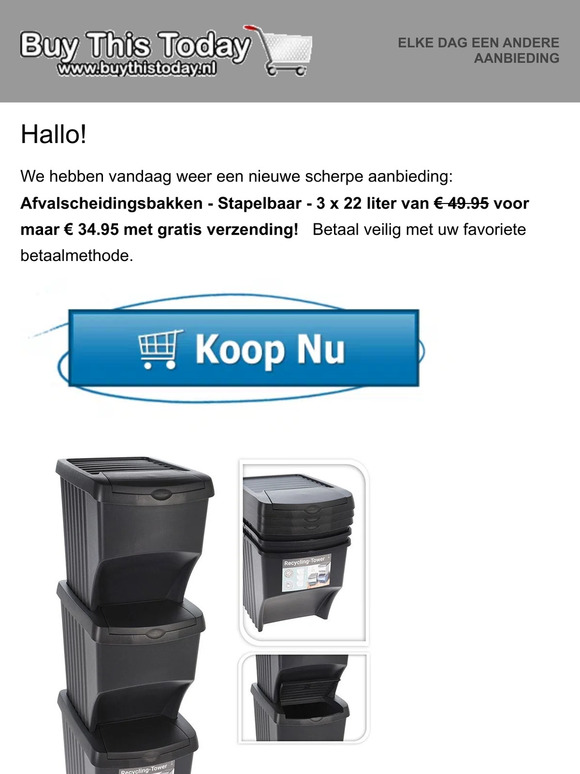 Nieuwsbrief van Buythistoday
