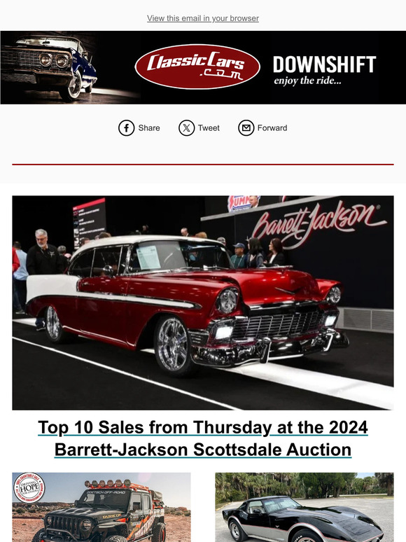 ClassicCars Top 10 Sales from Thursday at the 2024 BarrettJackson