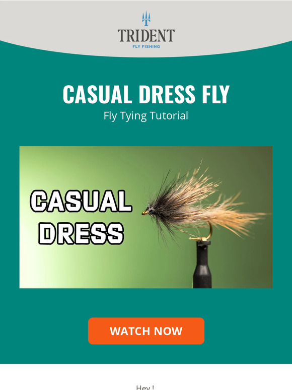 Trident Fly Fishing How to Tie a Casual Dress Fly Pattern Milled