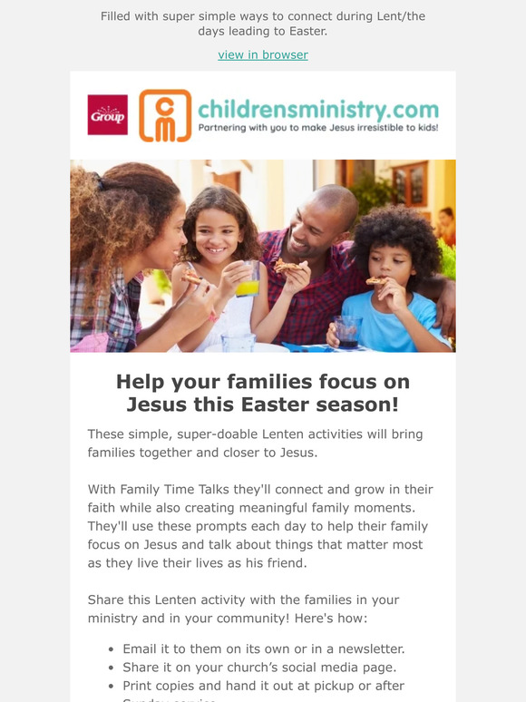 FREE Lent Download for Your Families!