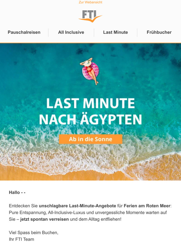 ☼ Last Minute nach Ägypten - Jetzt ab in die Sonne! ☼