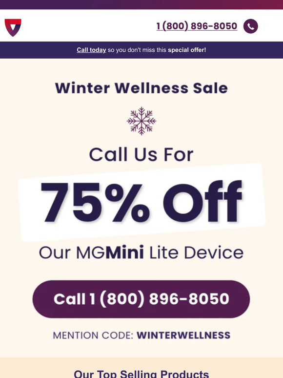 Friend, get 75% off our MGMini Lite!