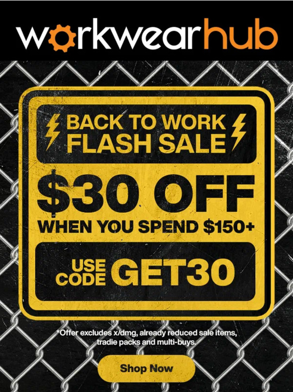 $30 Off your order*