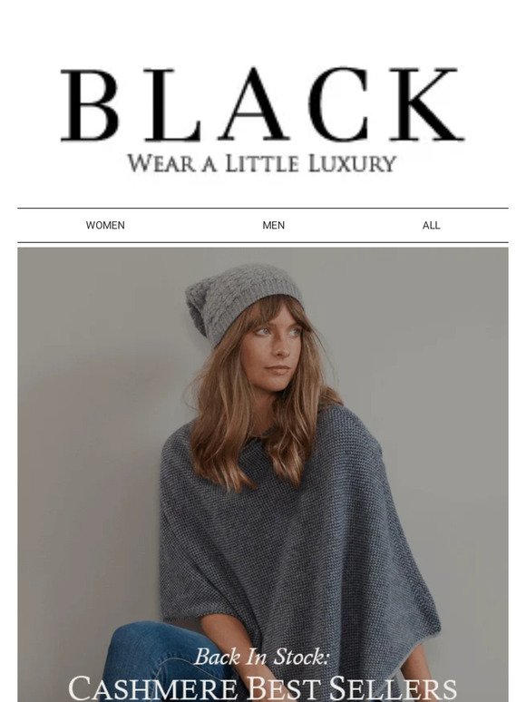 Back In Stock: Cashmere Best Sellers