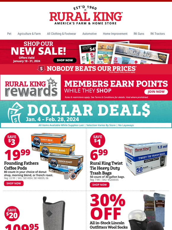 Rural king boot outlet coupons