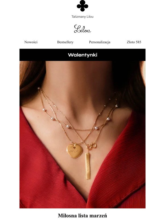 Wyjątkowe talizmany miłości ❤️ Odkryj personalizowaną biżuterię Lilou na Walentynki 💘
