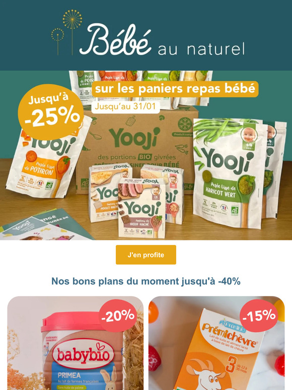 DERNIERS JOURS 🤩 -20% sur les paniers repas Yooji