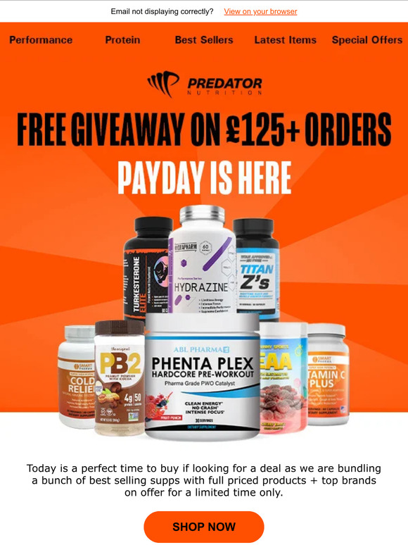Predator Nutrition ⚠️ Flash Deals Start Now Milled