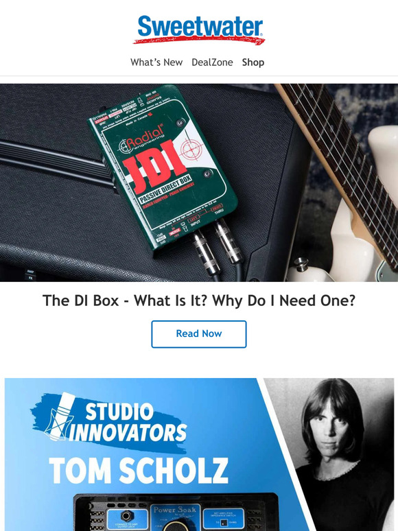 Sweetwater The DI Box What Is It? Why Do I Need One? Milled