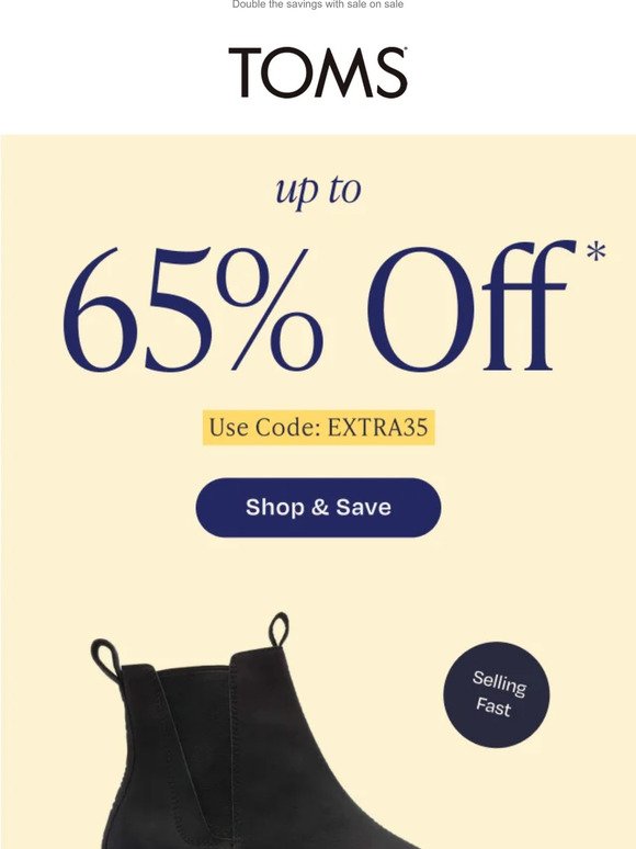 Warm up your style in boots → Extra 35% off