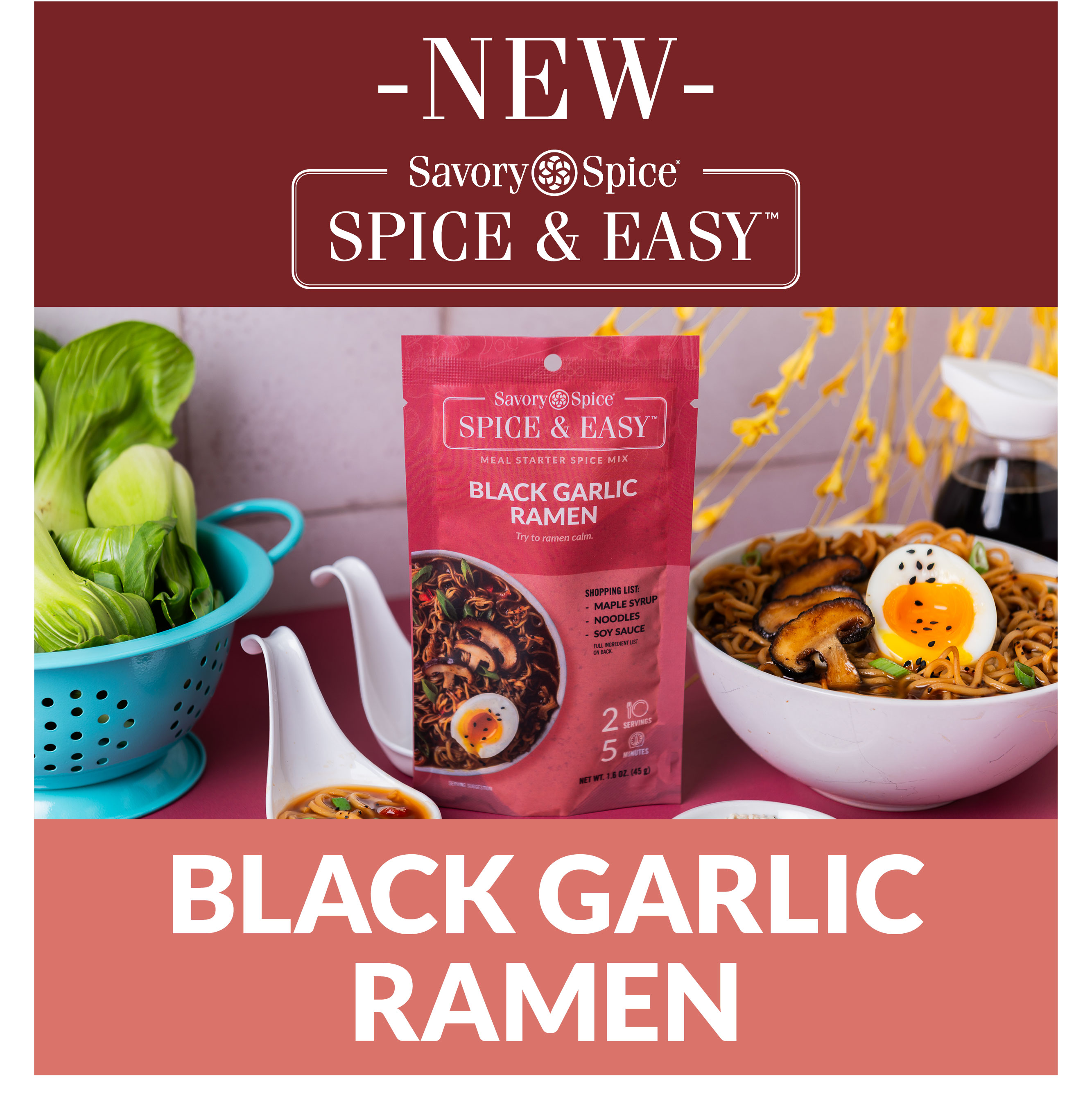 Savory Spice Shop, LLC Introducing Black Garlic Ramen 🍜 Homemade Ramen