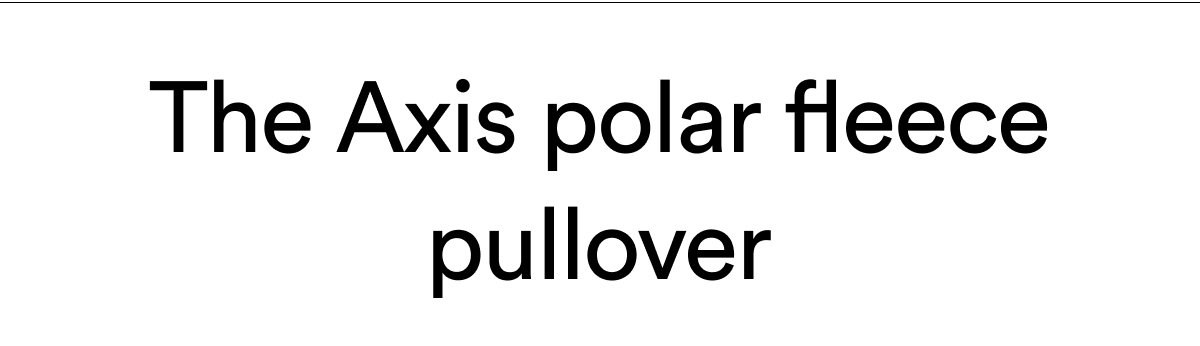 Axis Polar Fleece