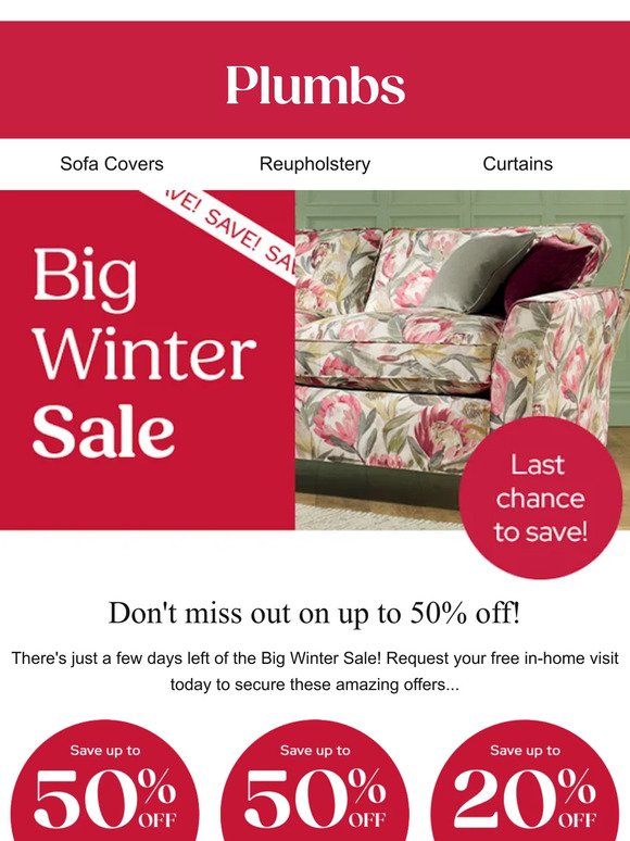 Our Big Winter Sale is ending! Don't miss out!