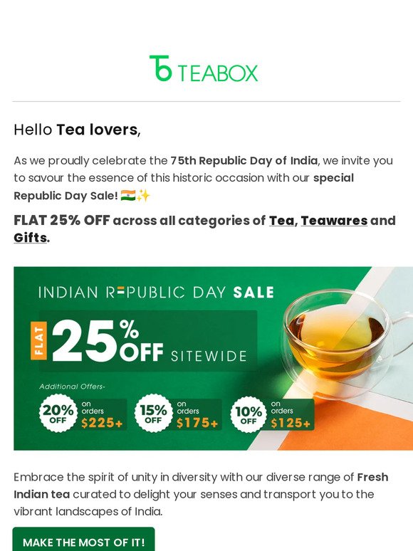 25%+ off for new customers 🇮🇳