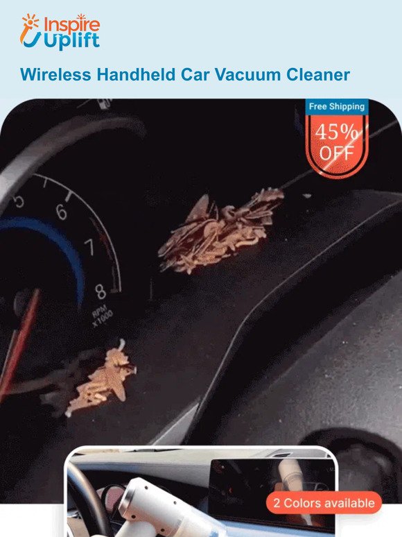Effortless Deep Cleaning with Our Compact Wireless Handheld Vacuum!