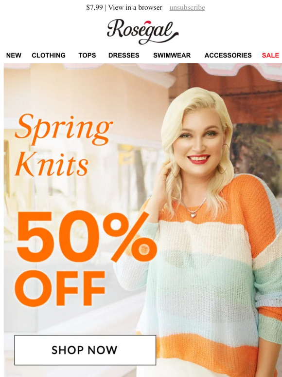 Spring Knit Sale | 50% OFF