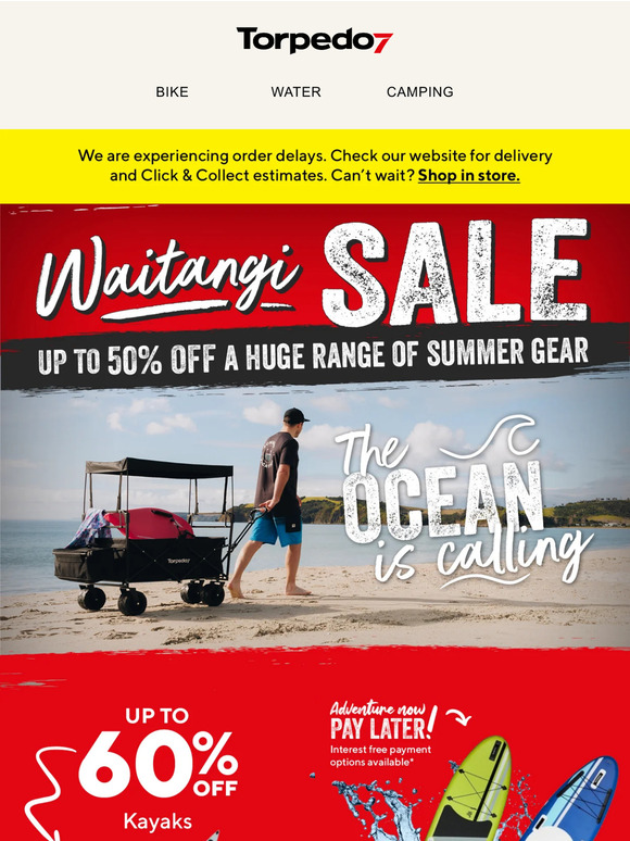 Torpedo7 Australia Waitangi SALE Seas the savings 🏖️☀️ Milled