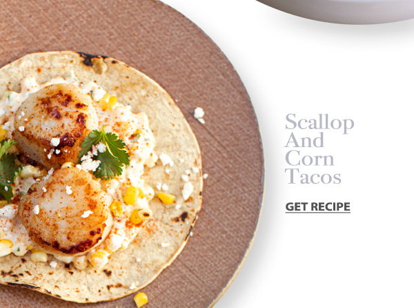 SCALLOP AND CORN TACOS